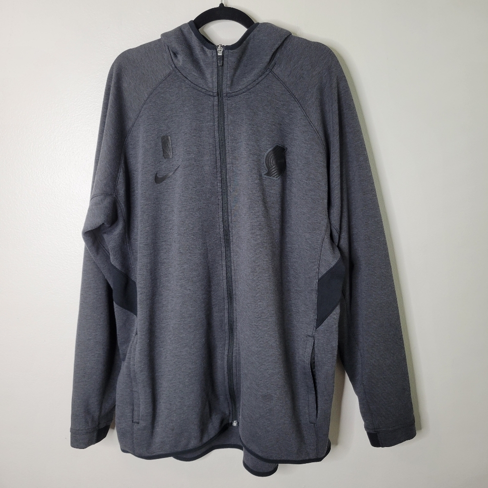 Nike Portland Trail Blazers Showtime Zip Front Sweatshirt